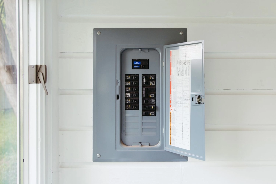 Cómo apagar la energía en el panel de servicio eléctrico.